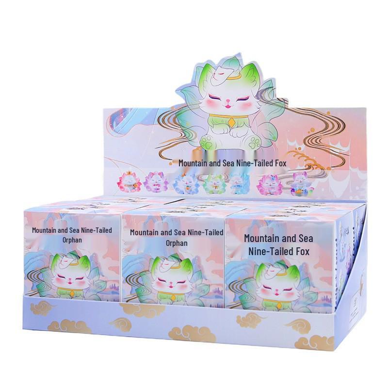 

Куклы-сюрпризы Девятихвостая лиса Тушань - Модные маленькие лисички-украшения, Креативный подарок на день рождения для девочек Blind Box Figure Series