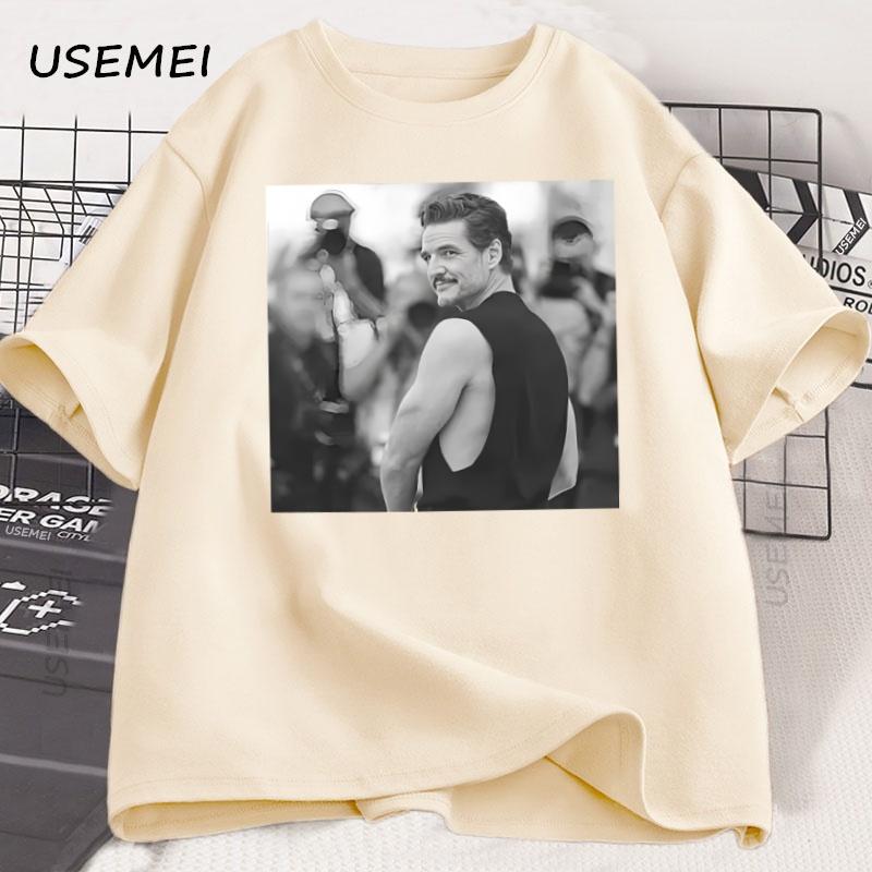 Pedro Pascal Daddy Tshirt Unisex Unisex Vintage 90s Graphic Tee Cotton Short Sleeve Round Neck Streetwear Unisex Clothes Y2k Tops