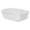 Prostokątne Ceramiczne Naczynie do Pieczenia 800 ml z Podwójnym Uchwytem, Bezpieczne w Piekarniku, Zapiekanka, Naczynie do Pieczenia, Duża Pojemność, Forma do Lasagne z Pokrywką