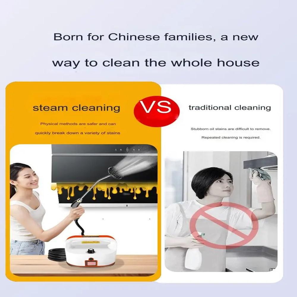 Máquina de limpieza a vapor multifuncional: alta presión y alta temperatura para campanas extractoras de cocina, baños y aires acondicionados