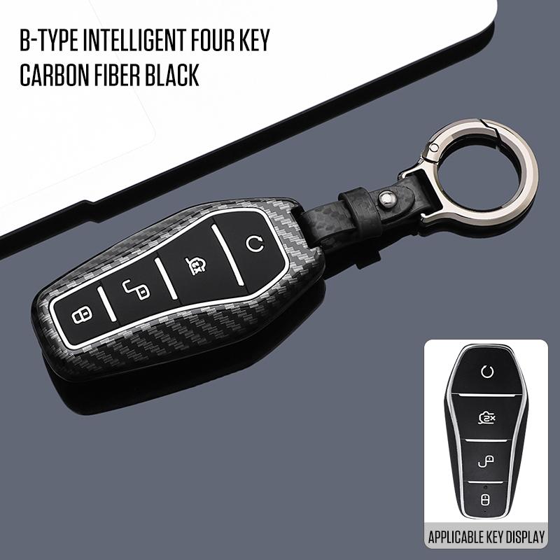 Interior Mouldings Car Remote Key Case Cover Protect Shell Bag For BYD Song PRO Qin Plusdmi Atto 3 Han EV Max Tang DM Dolphin Ac