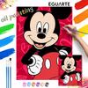 Mickey Heart Oil Art Painting Kit Home Wall Decor Handmade Gift for Valentine Day Romantic Room Wall Decoration Modern Craft DIY