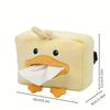 Cute Short Plush Tissue Boxes Cartoon Tissue Box Holder Bracket Auto Armrest Box Car Seat Back Car Decorations Car Tissue Holder