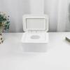 Impact Resistant Wet Wipes Dispenser Easy Open Lid Rotating Buckle Cover Tissue Storage Box Non Slip Rubber Feet Large Capacity