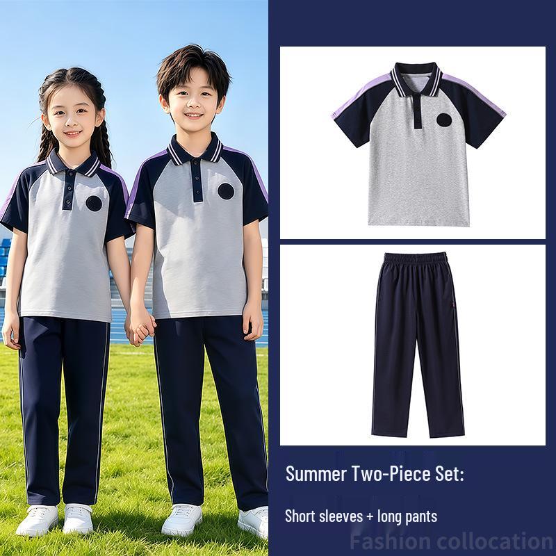 Liaoning Shenyang Primary School Summer Uniform Set for Students - Multi-piece, All-Season Wear
