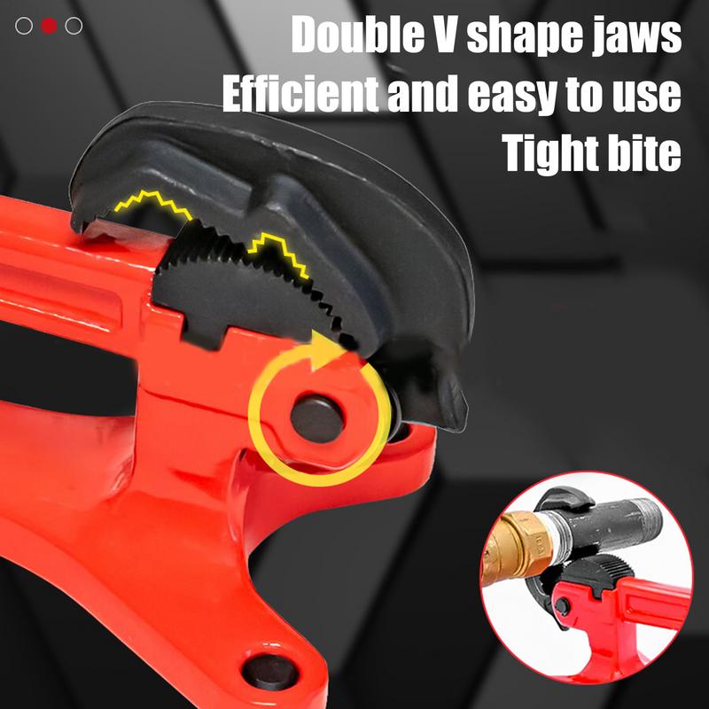 Manuel Pipe Clamps Pipeline Support Solid Base Spring Loaded Jaws Multifunctional Tool Gear For Valve Maintenance High Altitude