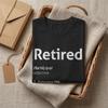 Lustige Definition von Rentner Humor T-Shirts Herren Ruhestand 100% Baumwolle T-Shirts Rundhals Kurzarm