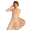 Women's Lace Sheer Mesh Low Cut Comfy Sleep Dress Lingerie Set