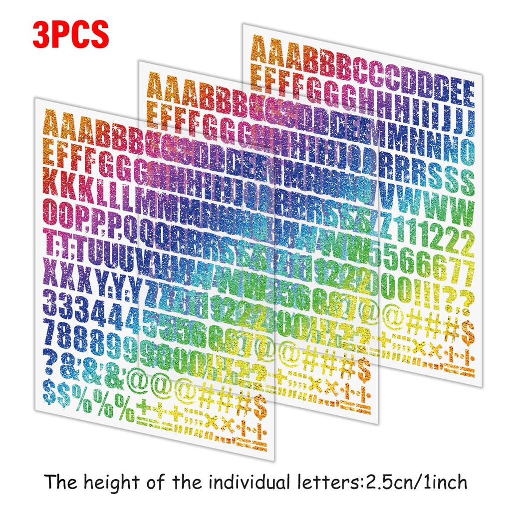 1-inch clothing bag letter stickers, A-Z and 0-9 number glossy stickers,DIY T-shirt stickers, heat transfer stickers with patterns,easy to print