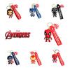 Cartoon Marvel American Captain Spider-man Silicone Keychain Pendant Batman Superhero Small Gift