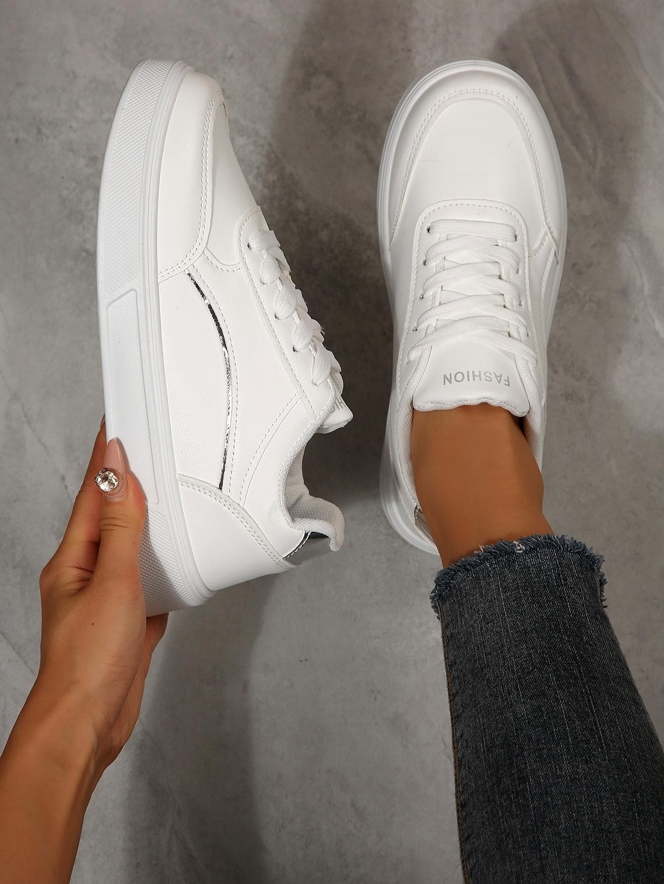

Casual shoes leather surface European and American popular shoes 43 срібний