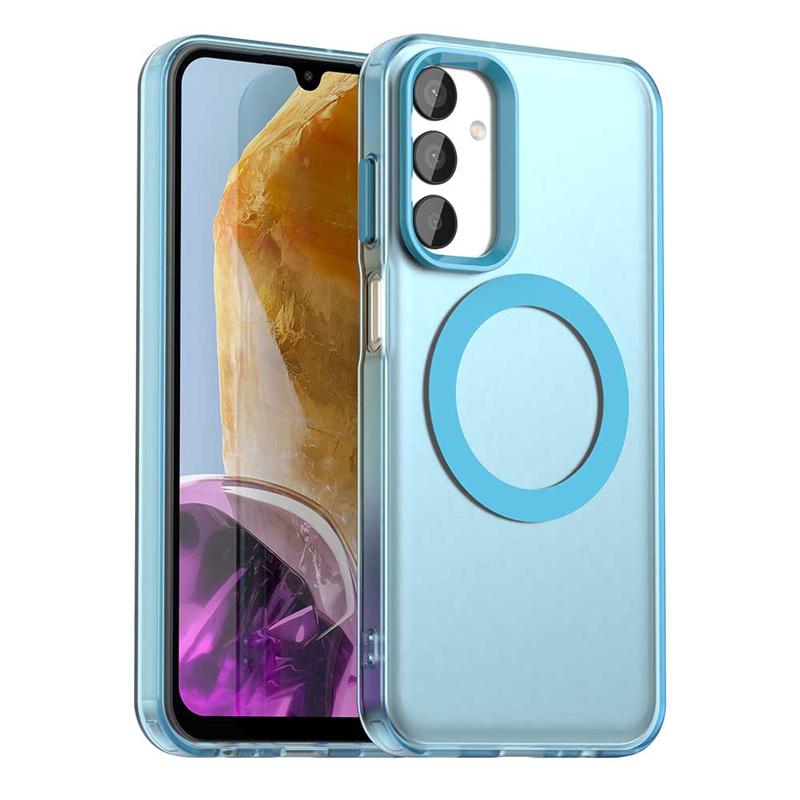 

For Samsung Galaxy M55 Case Magsafe Wireless Charging Cover For Samsung Galaxy M15 M35 M55 5G Case Shockproof Matte TPU Bumper For Galaxy M55