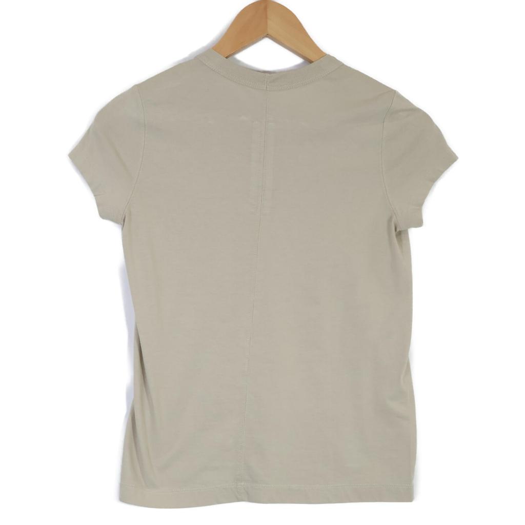 Rick Owens Cropped Level T-shirt RP01C5235-JA tops 38 beigeUsed