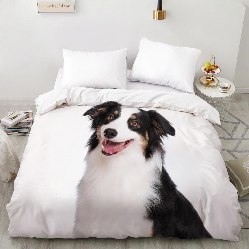 3D Duvet Cover QuiltBlanketComfortable Case Luxury Bedding 135 140x200 150x200 220x240 200x220 for Home Animal Dog Lie Down
