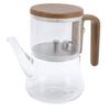 Tetera de Cristal Magnética de 760 ml Separación de Agua Tetera Transparente con Colador Mango Antiescaldado