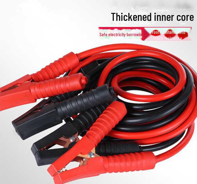 1000A Krokosvorka Bateriový kabel s plnou gumovou izolací pro startování auta