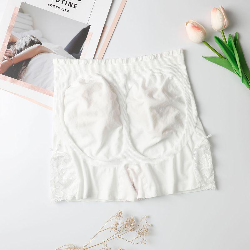 

Кружевные эластичные защитные шорты Side lace white All yards