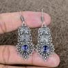 Amethyst Gemstone Handmade 925 Sterling Silver Jewelry Earring 2.25" KKG-763