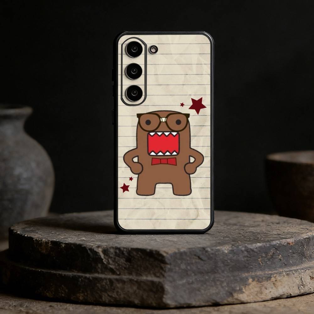 Cute Domo-kun Phone Case Phone Case For Samsung Galaxy A20,21s,22,31,32,52,53,72,73,80,91 Soft Black Shell