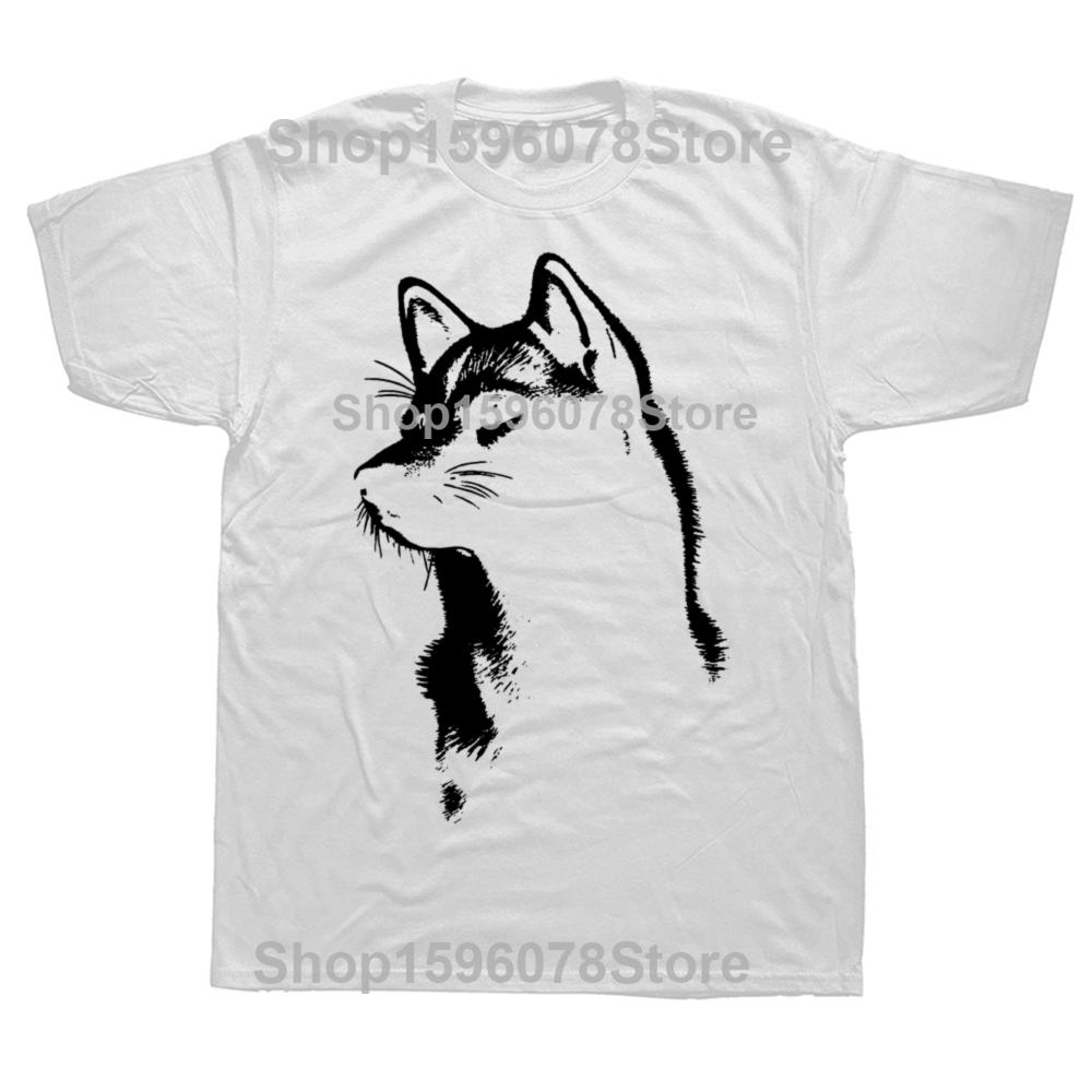 Funny Shiba Inu Face Art Design For Dog Owner Graphic T-shirts Men Fashion Casual Tshirt 100% Cotton Loose Oversized T Shirt