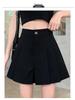 2024 Summer Women's High-Waisted A-Line Pleated Culottes