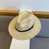 Jazz Hollow Straw Hat Wide Brim Visor Cap Fashion Western Cowboy Hat  Summer