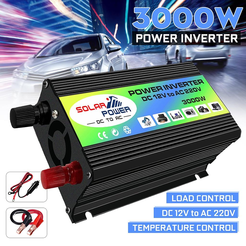 3000W Modified Sine Wave Inverter DC12V To AC 220V Car Power Inverter Converter Charger Adapter Dual USB Voltage Transformer Converter
