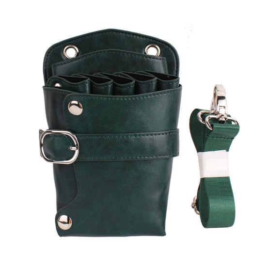 Barber Scissor Hairdressing Tool Holster Pouch Faux Leather Waist Shoulder Bag