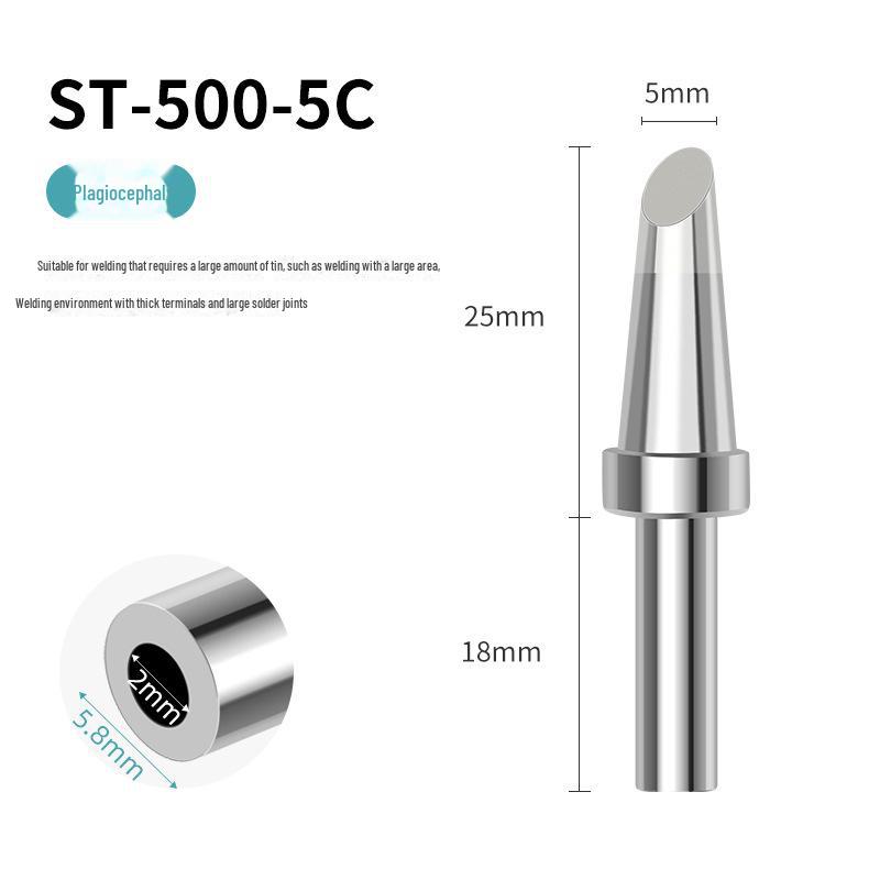 205H Universal High-Frequency Soldering Iron Tips: Sharp, Horseshoe, Knife, and Flat Heads for 500 Series