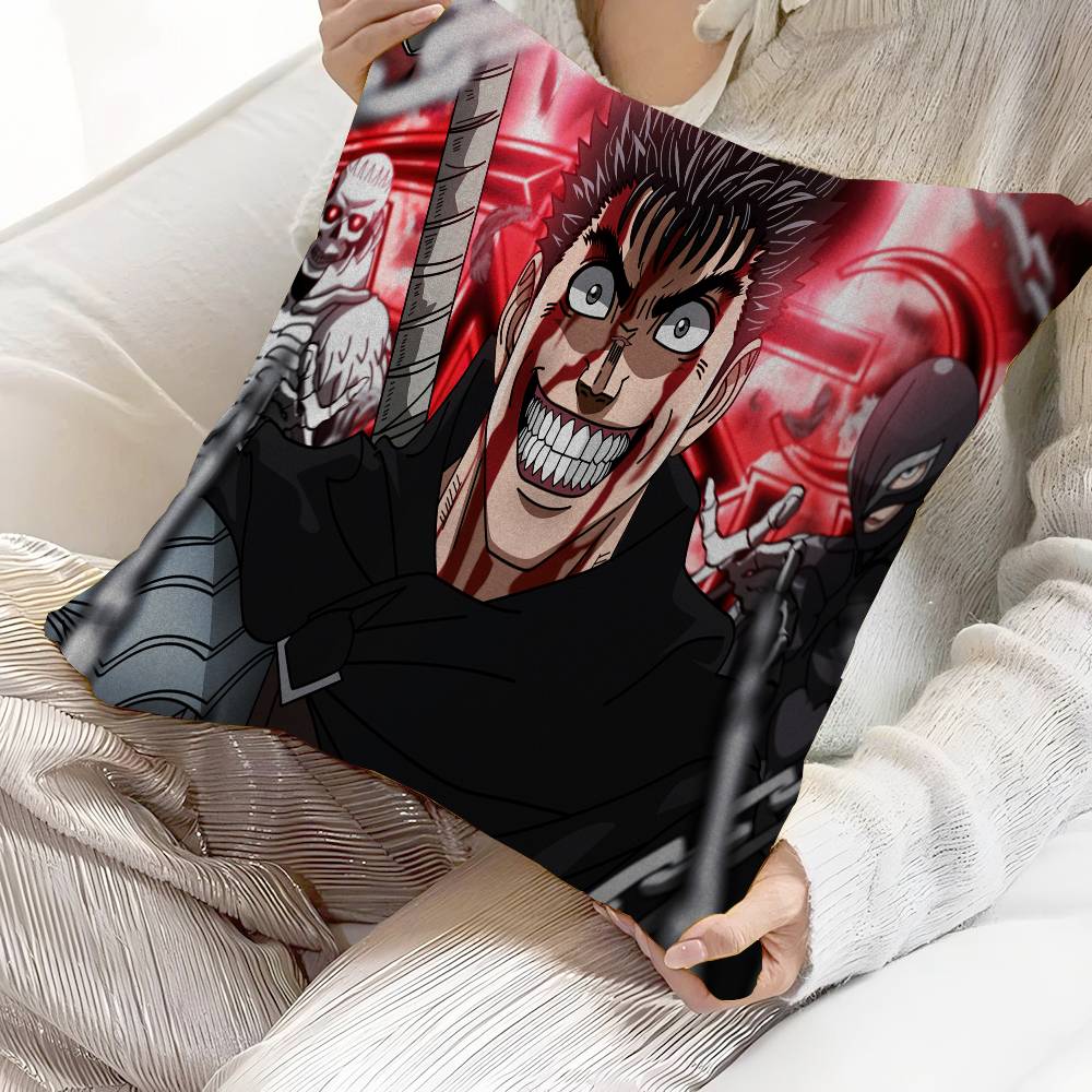 Berserk Guts Hot Anime Pillow Anime Pillow Sofa Bed Head Pillow Cover Cushion Cover 45x45 Cm Fashion