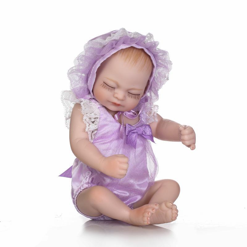 Charming Small Doll: Perfect Companion & Holiday Gift for Kids фиолетовый