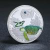 Zambia Wildlife Diamond-Studded Medal: Gorilla, Tiger, Blue Whale, Panda Souvenir Collection