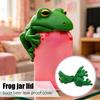 Reusable Frog Shape Can Lid Seal Cover for Soda Beer Bottles Leak Proof Flexible Silicone Material Fits Standard Can Sizes