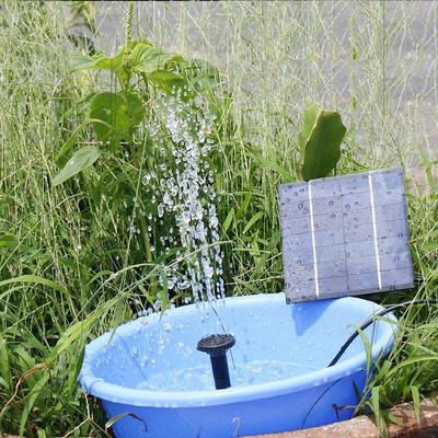 Solar Powered Fountain Pump Kit, Lower Consumption, Sy To Install, 4 Types of Sprinkler Hds, Suitable for Garden