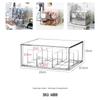 Clear Acrylic Jewelry and Cosmetics Storage Box with Lid