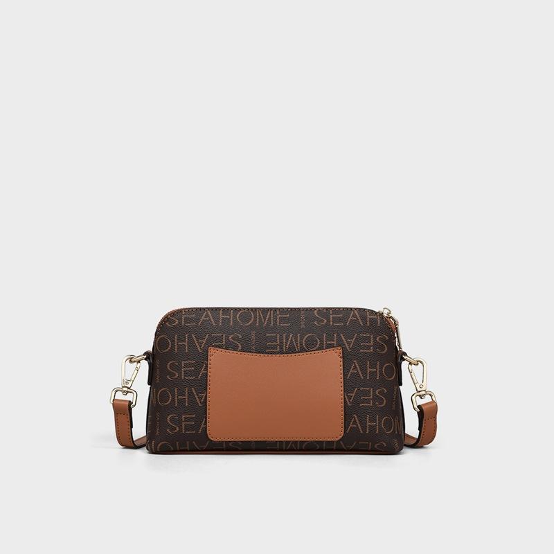 2025 Fall/Winter New Women's Bag Crossbody Bag Single Shoulder Fashion Small Bag Shell Bag Vintage Pattern Mom Bag Women's Bags