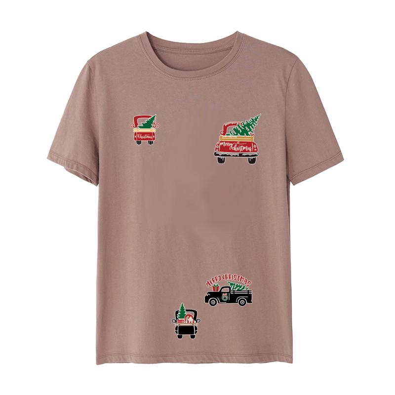 8ks/set Vánoční záplata Oblečení Samolepky Mikiny Diy Jeans Parches Ropa Heat Press Aplikovaná zimní záplata Vánoční dárek