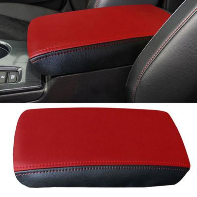 Car Center Console Armrest Cover Pad Fit For Honda Civic Sedan - Black Red