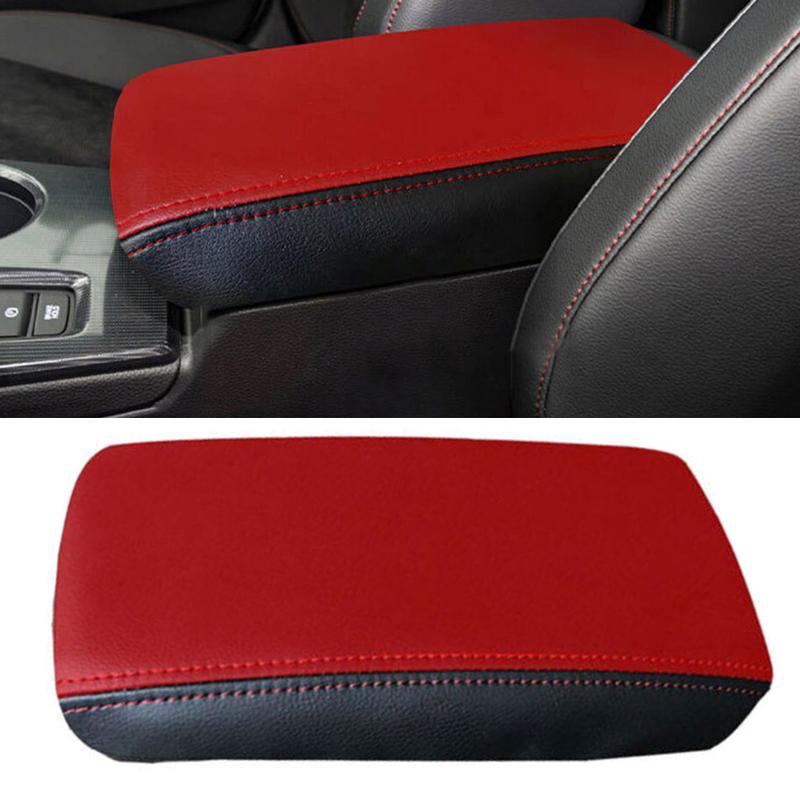 Car Center Console Armrest Cover Pad Fit For Honda Civic Sedan - Black Red