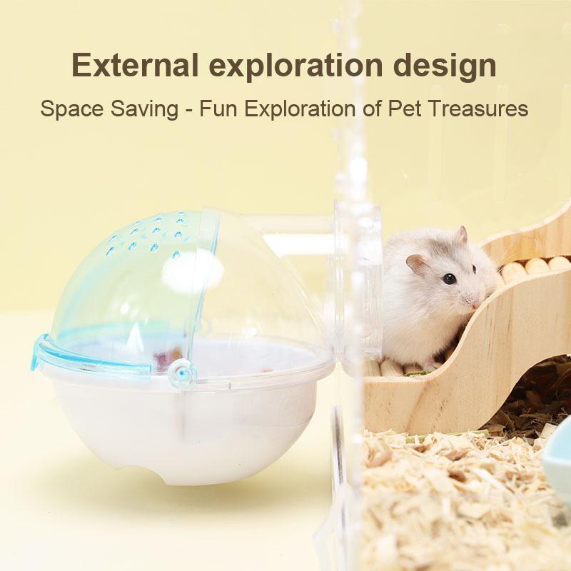 Hamster External Bathroom Multifunctional Anti Splash Sand Modification Bathhouse Sauna Sandbox Acrylic Large Space Pet Supplies