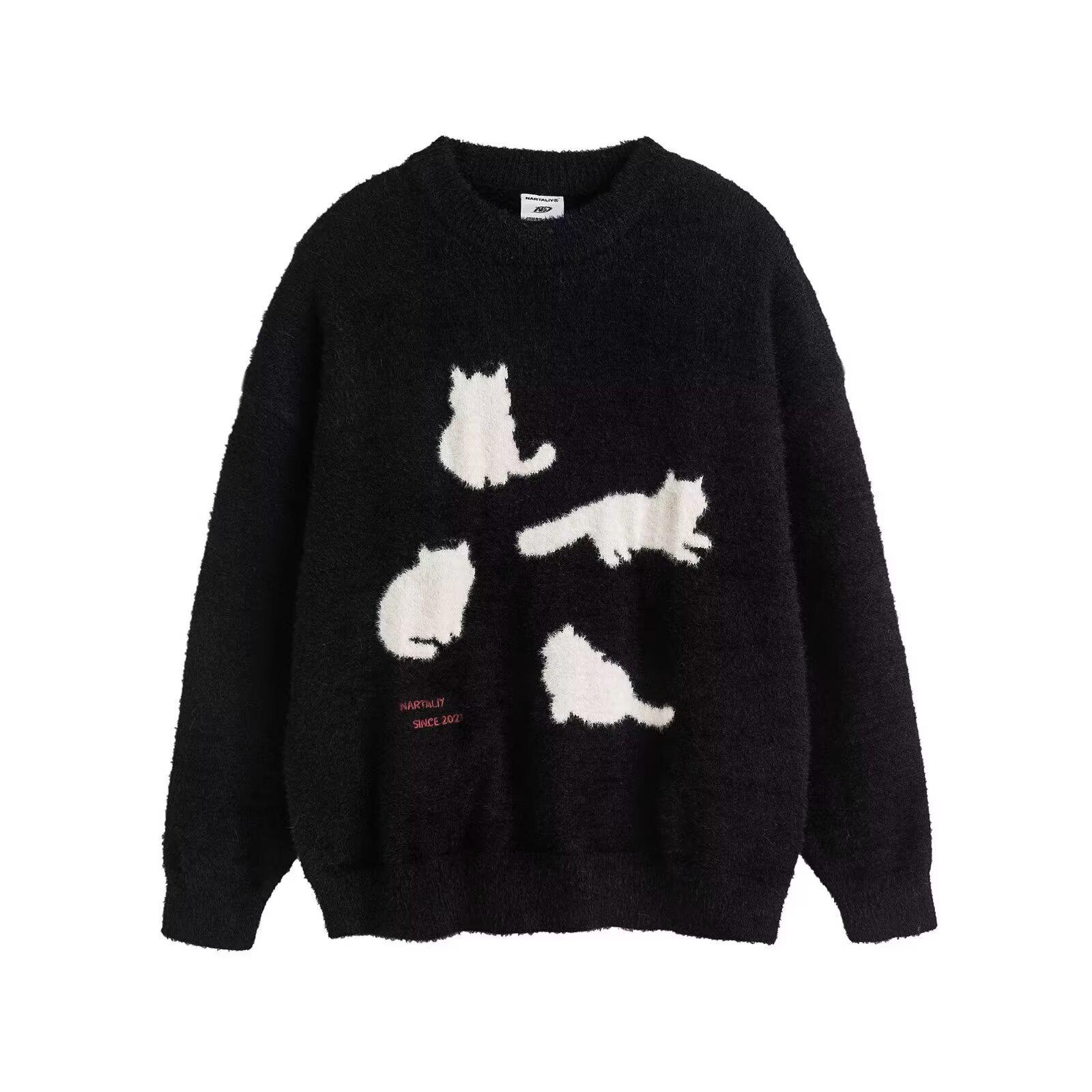 Men s Trendy Loose Knit Mink Wool Sweater - Autumn/Winter Korean & Hong Kong Lazy Style M