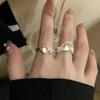 Moonstone Irregular Opening Ring, Women'S Personality Versatile Niche Light Luxury High-End Design Ring