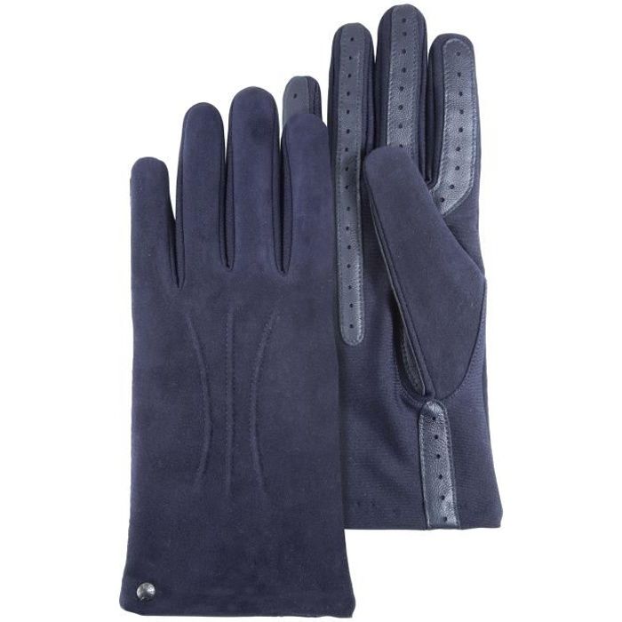 Gloves - ISOTONER - One Size - Suede Goatskin - SmarTouch Technology - Fleece Lining