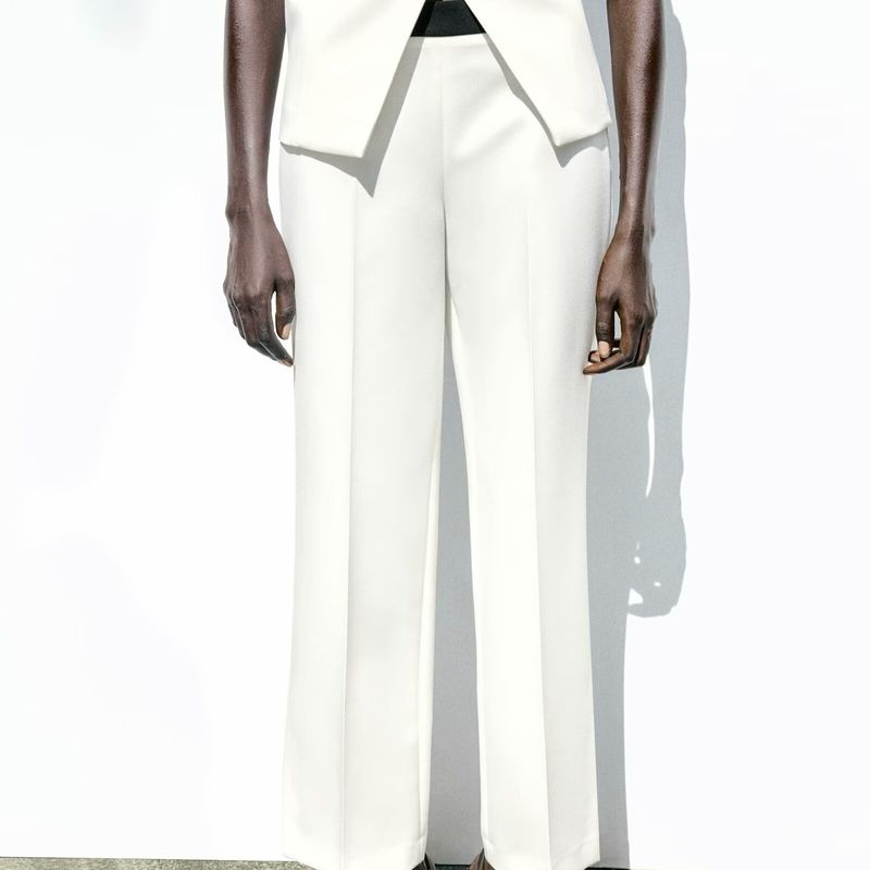 Za New Women's Clothing Zr European and American Style Foreign Trade Fashion Patchwork Tight-Fitting Top and Pants 3327597 3329597