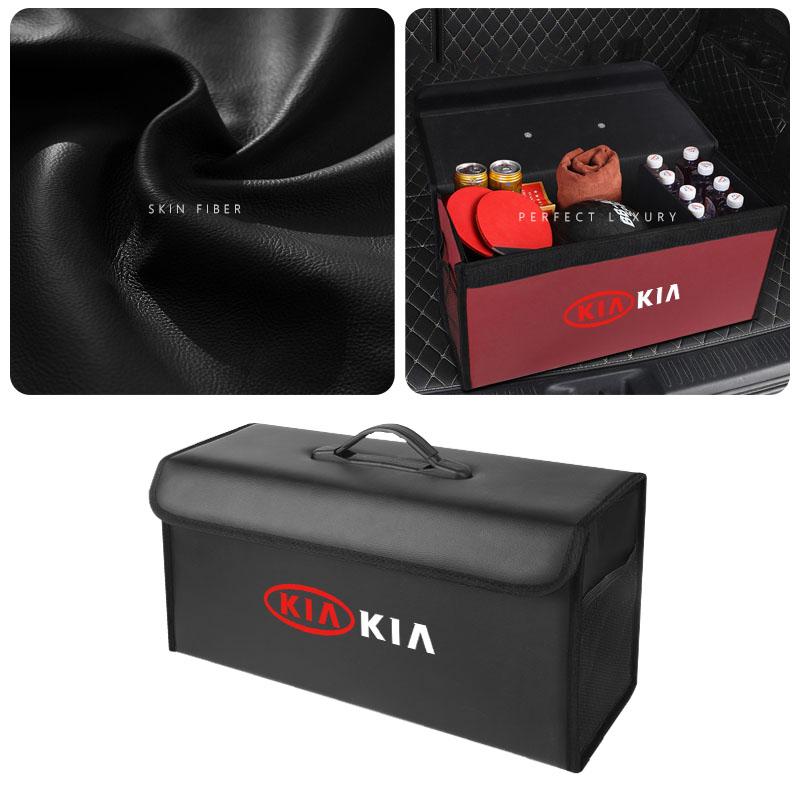 Boîte d'organisation de coffre de voiture Grande capacité Sac de rangement multi-usages pour outils Pour KIA K5 K9 Sorento Ceed RIO Sportage EV9 Stinger Niro Soul