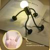DIY Shape Changeable Shape Funny Sportsman Night Light for Bedroom Bathroom