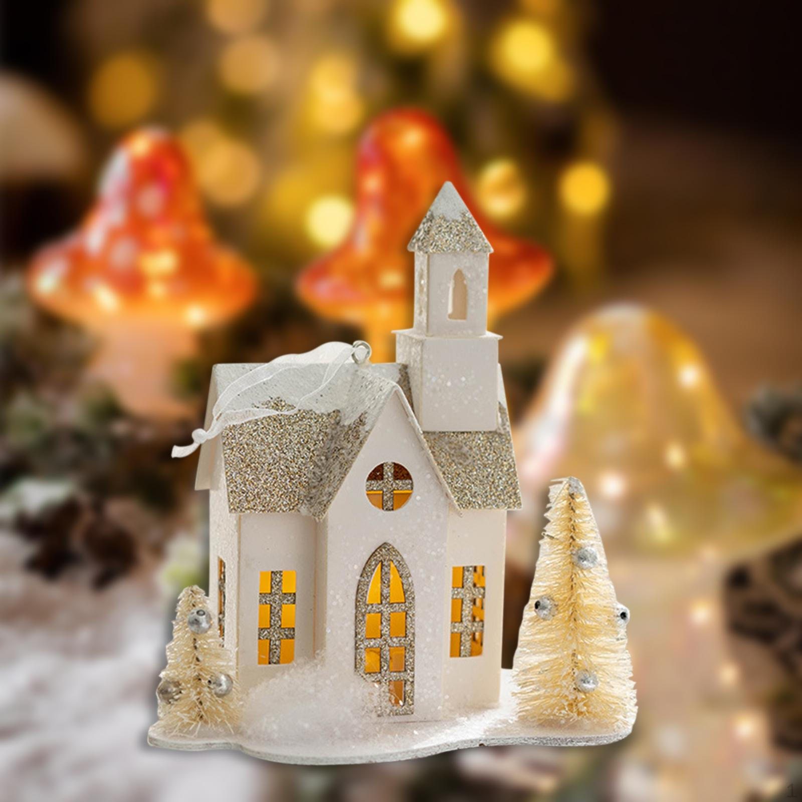 

Рождественский светящийся дом Снежная деревня Подвесное украшение