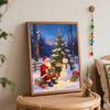 Christmas Santa Claus Snowman Tree Gingerbread digital painting oil painting art kit hand painting home decoration painting