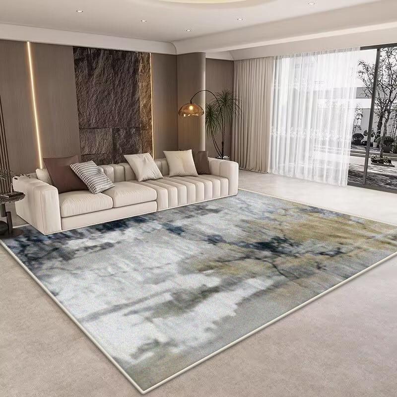 Abstrakter Teppich mit Druck Wohnzimmer Große Flächenteppiche Teppich Modernes Zuhause Wohnzimmer Dekoration Schlafzimmer Waschbarer Boden Lounge Teppich