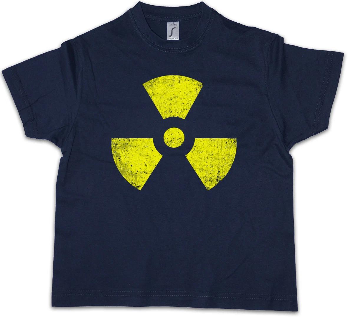 BLACK RADIOACTIVE SYMBOL Kids Boys kids boys T-Shirt Goth TBBT Cyber Hardcore Logo Gothic 160